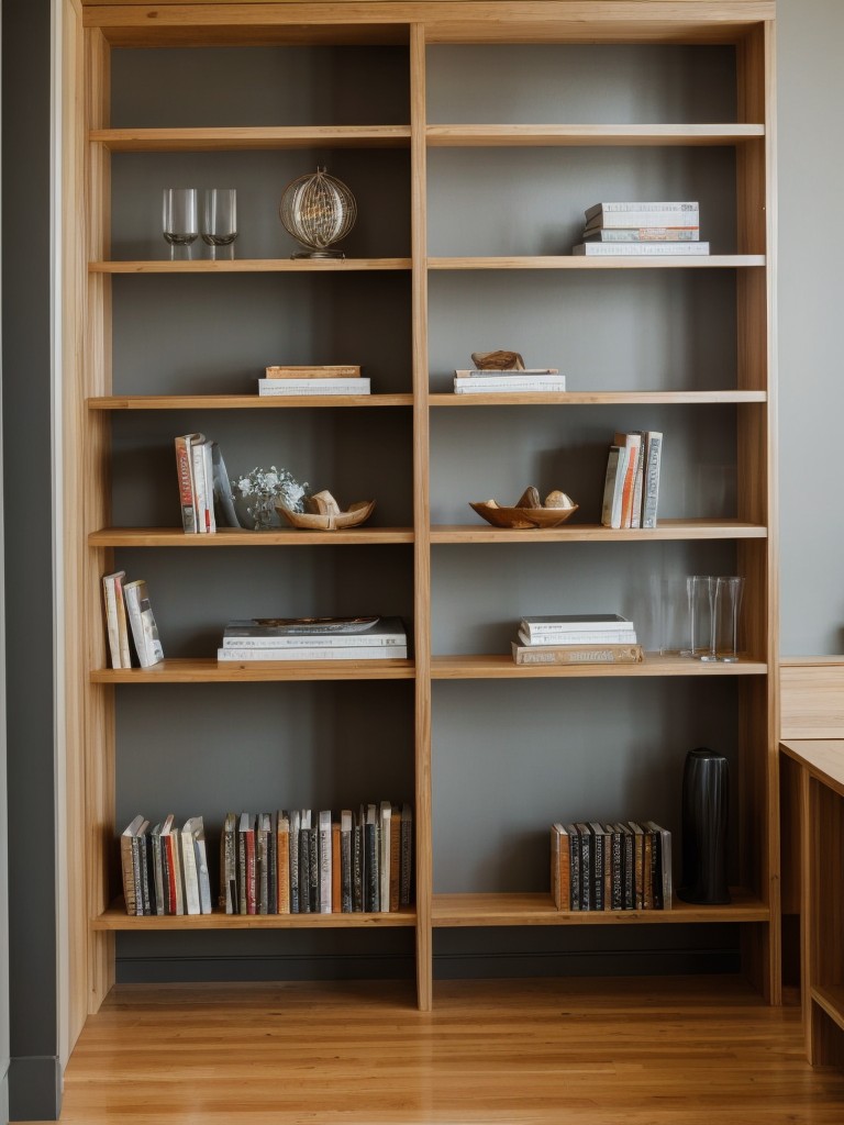 Use a bookshelf as a room divider to create distinct areas without sacrificing space.