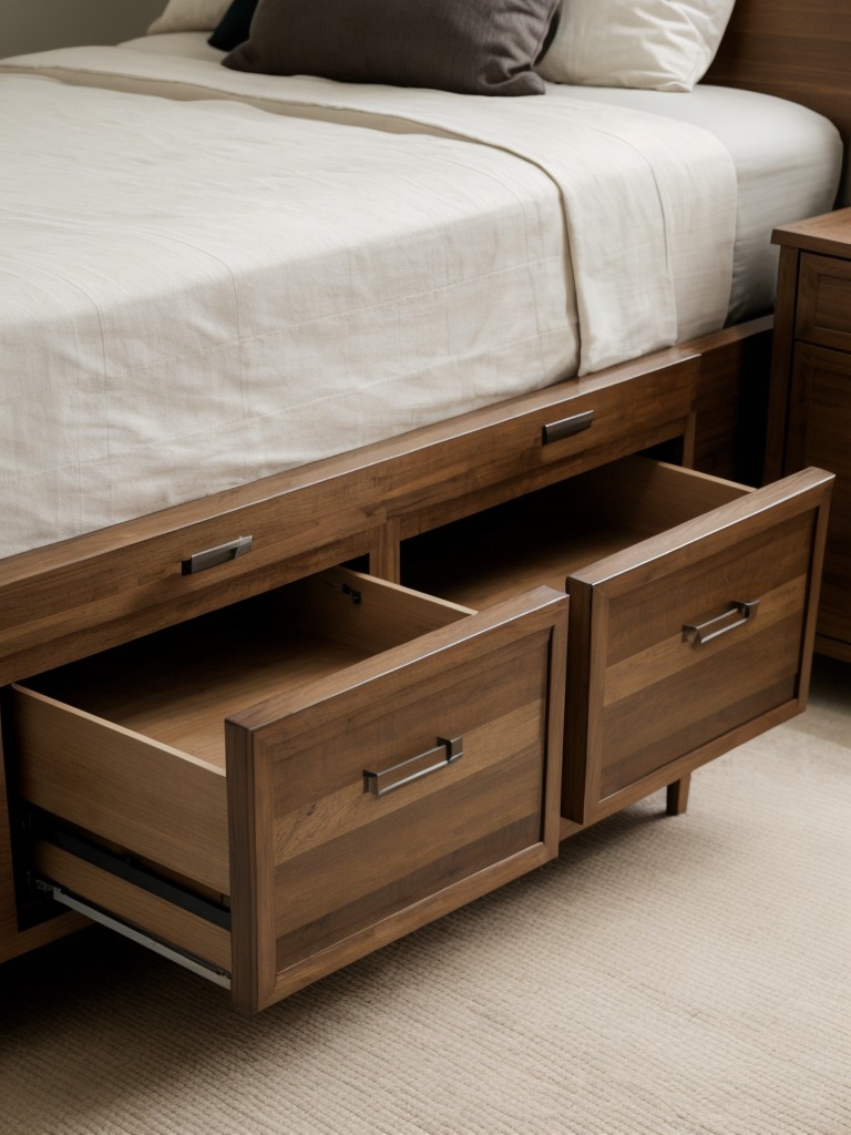 Choose furniture pieces that combine style and functionality, such as a coffee table with built-in storage or a bed frame with under-bed drawers.