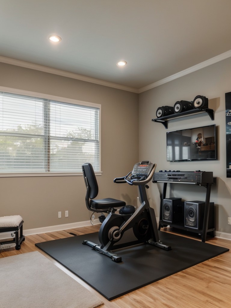 Create a designated space for your hobbies or interests, such as a home gym, gaming area, or music corner.