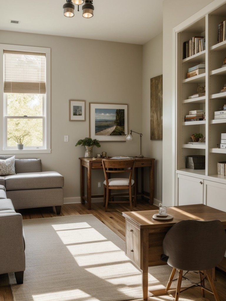 Create separate zones for various activities, such as a cozy reading nook, a home office area, or a relaxation space, to make the most of the duplex's layout.