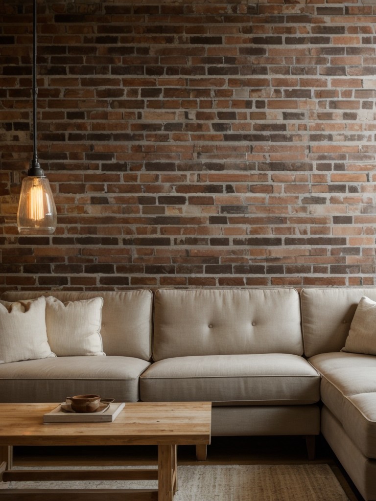 Experiment with different textures, such as exposed brick walls, textured wallpapers, or natural wooden finishes, to add depth and visual interest to the interior.