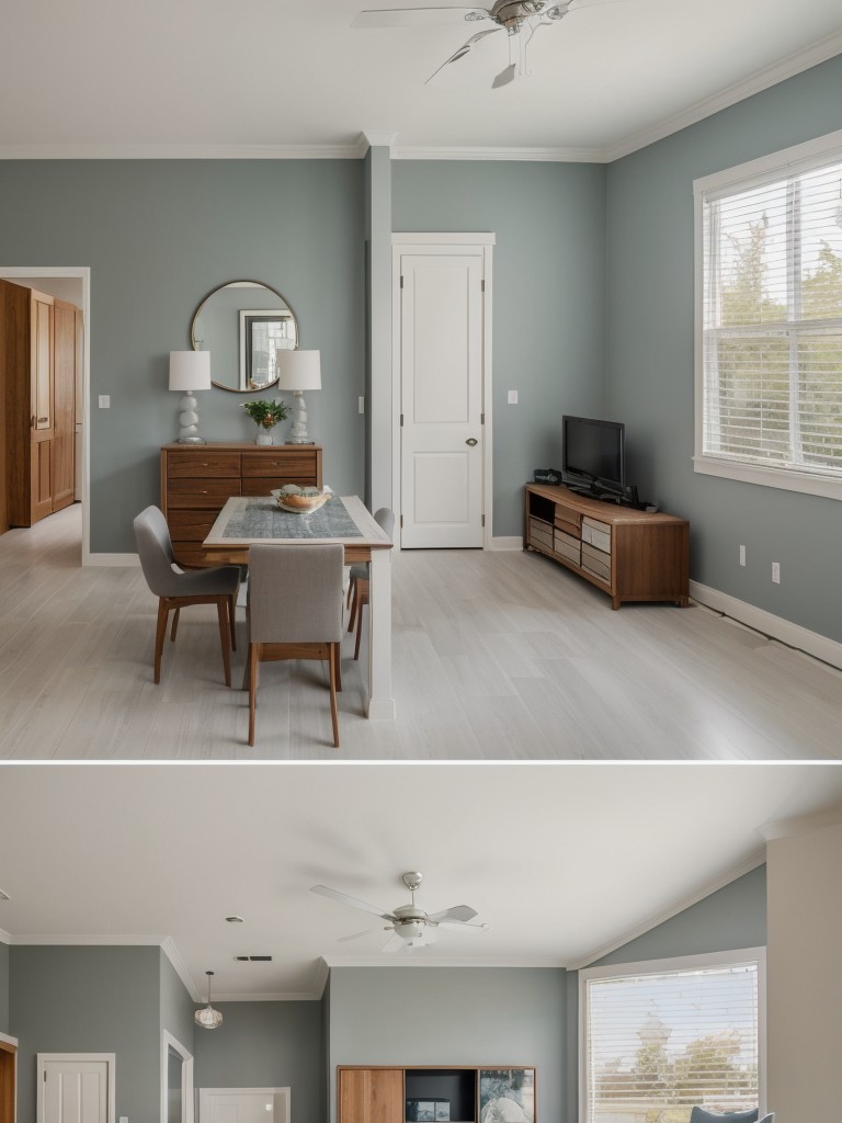 Select a cohesive color palette to maintain visual continuity and create a harmonious flow between the different areas of the duplex.