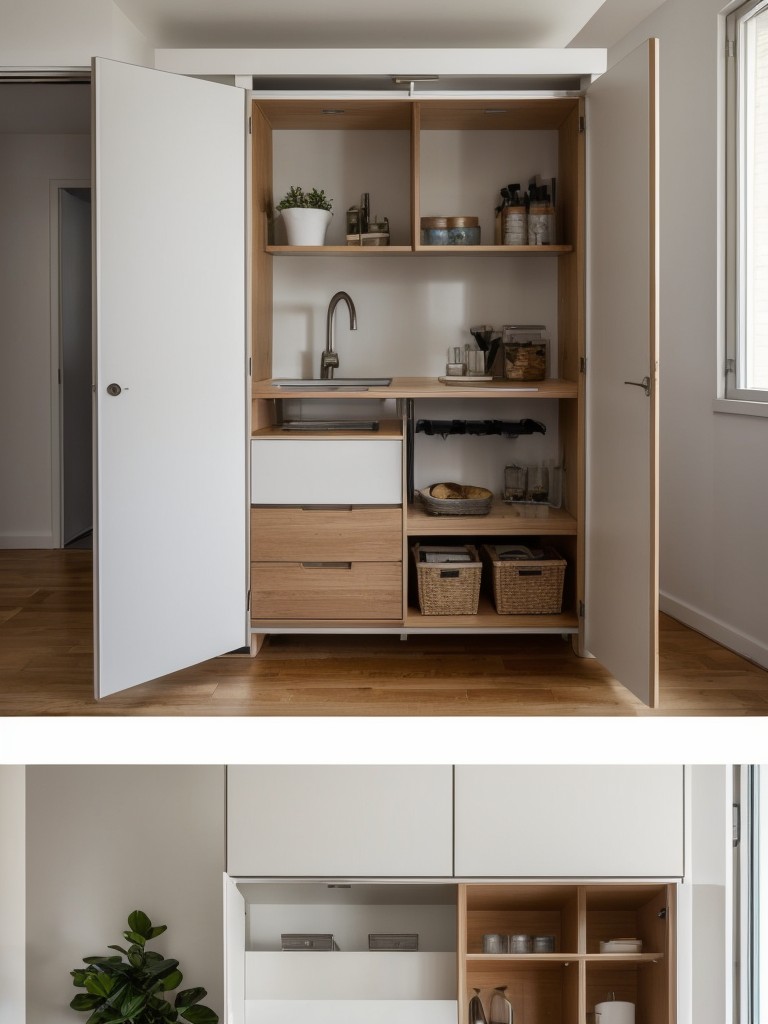 How to maximize space in a small first apartment, using multifunctional furniture and clever storage solutions.