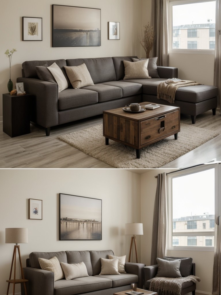 Incorporating different textures and materials in your first apartment decor for added visual interest.