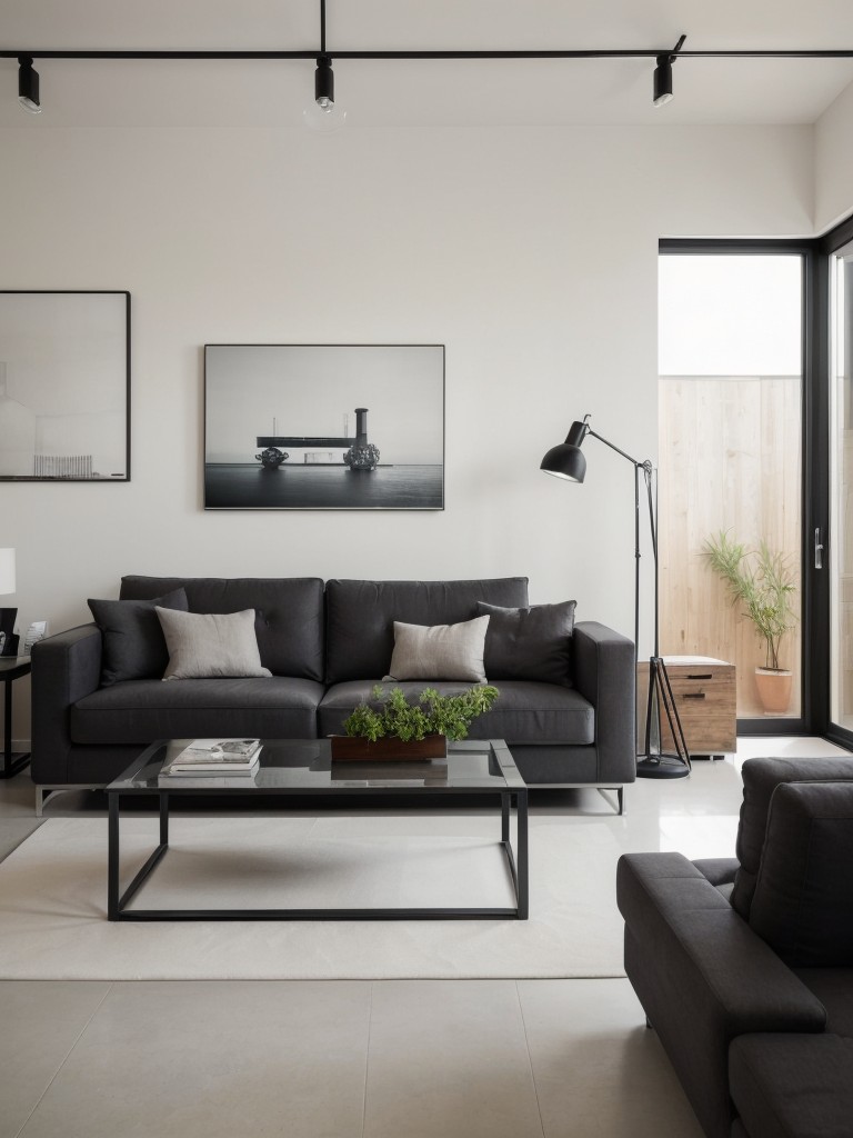 Add a touch of modernity to your industrial-style apartment by integrating sleek and minimalist furniture, glossy surfaces, and contemporary artwork.