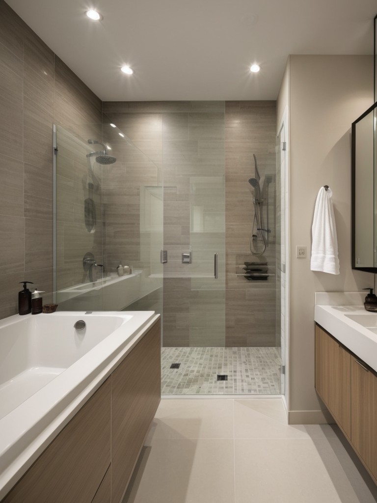 Apartment ideas for creating a modern and luxurious bathroom