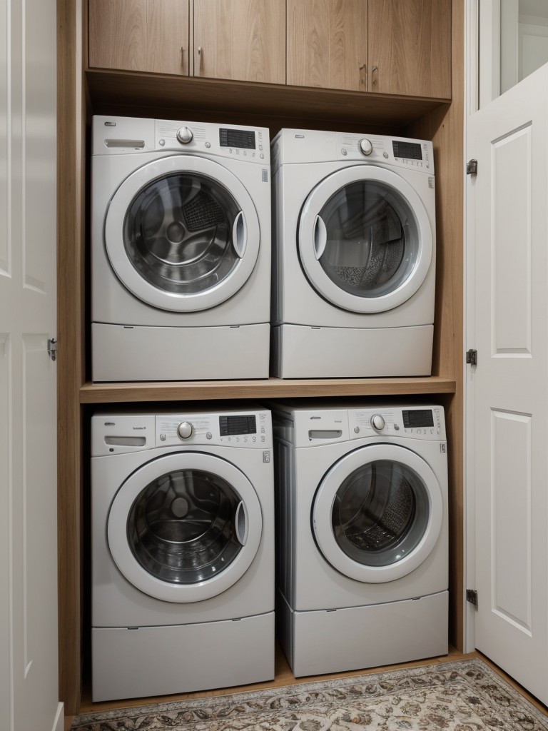 Apartment ideas for a stylish and functional laundry area