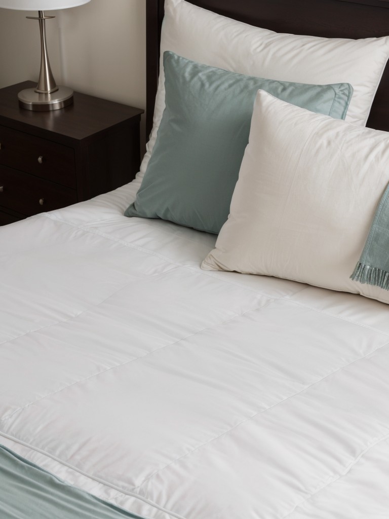 Invest in a comfortable mattress, quality bedding, and ergonomic pillows to ensure a restful night's sleep in your bedroom.