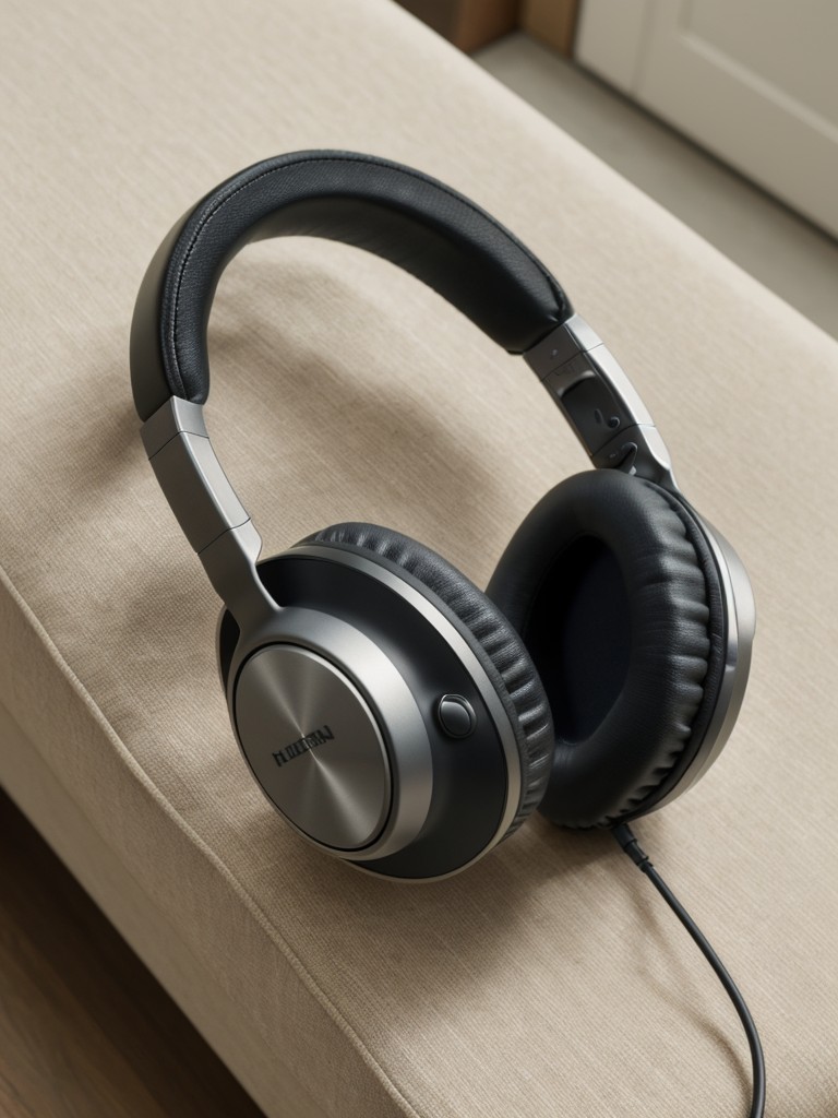 A set of noise-canceling headphones for a peaceful and immersive listening experience.