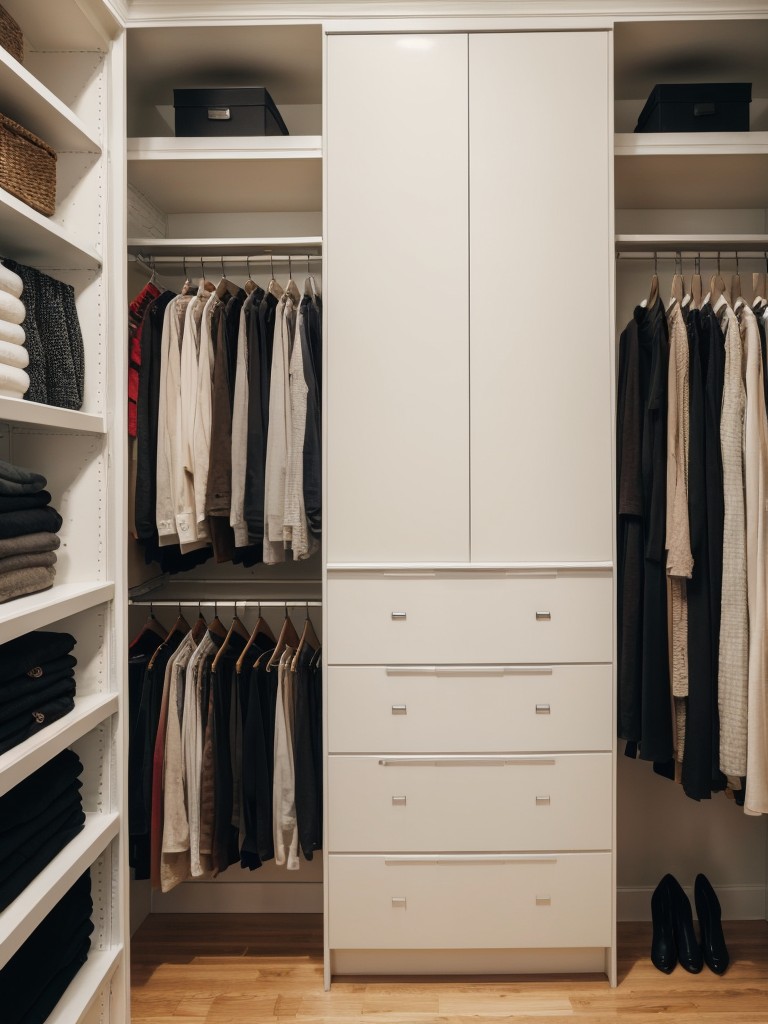 A set of space-saving hangers or a wardrobe organizer to maximize closet space.