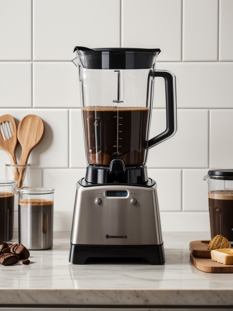 Practical and space-saving kitchen gadgets, like a multi-functional blender or a compact coffee maker.