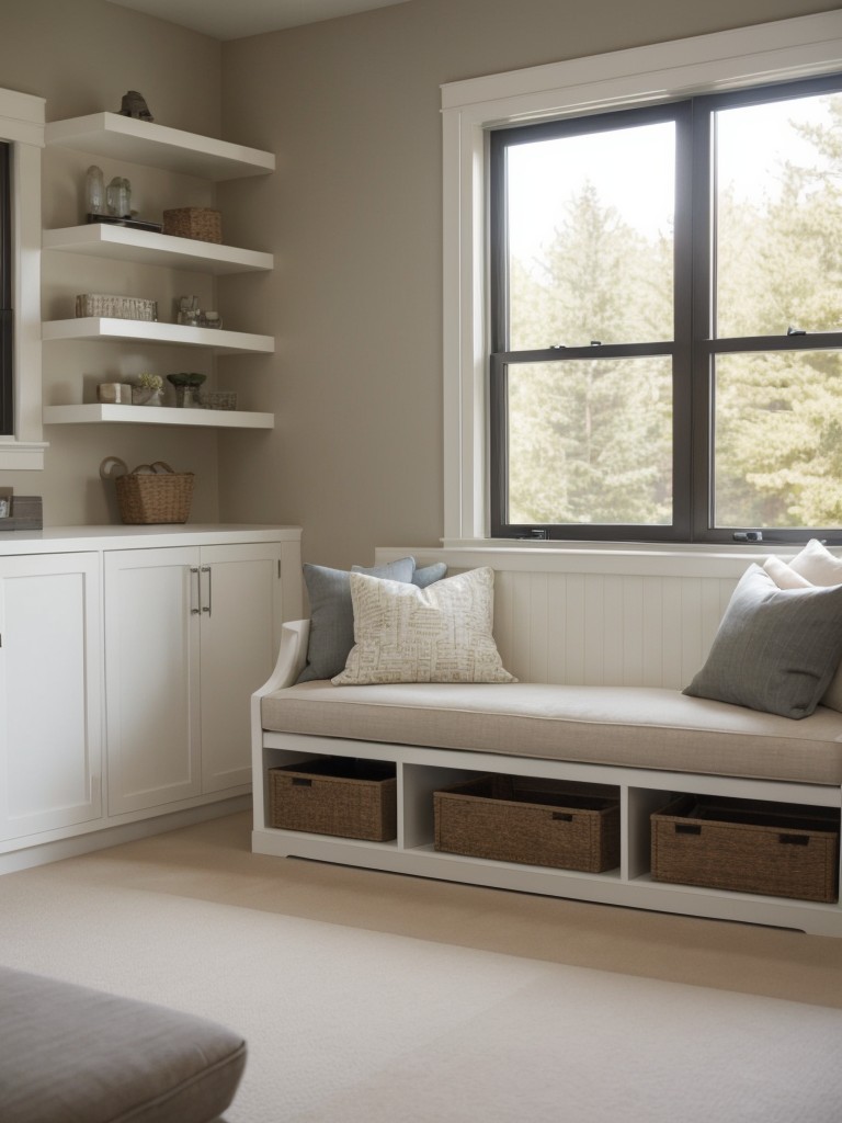 Invest in storage benches that can double as seating in the living room or bedroom.
