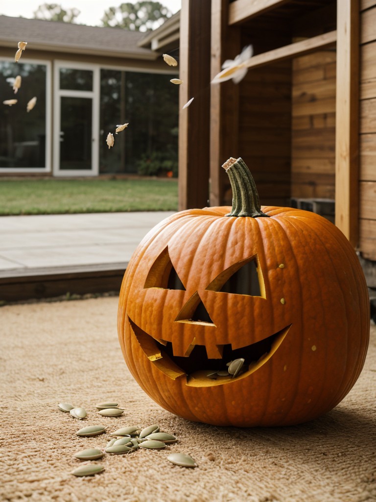 Hosting a pumpkin seed spitting contest for residents to test their skills and see who can propel their seeds the farthest.