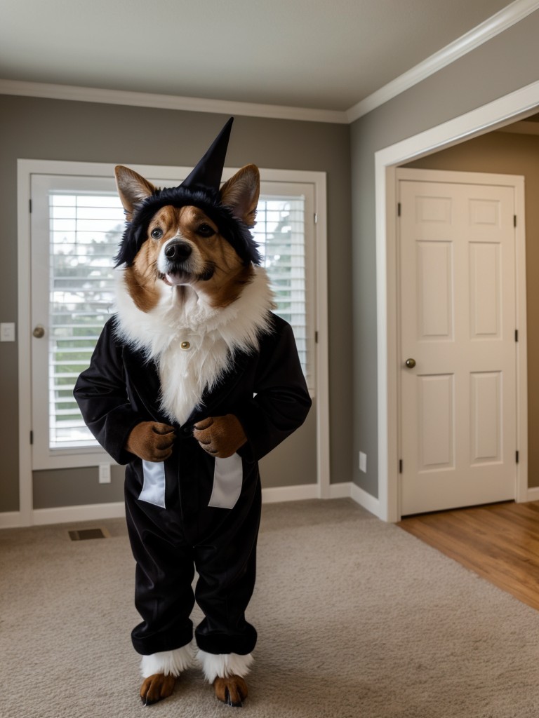 Organizing a pet costume parade where residents can show off their furry friends in their spookiest outfits.