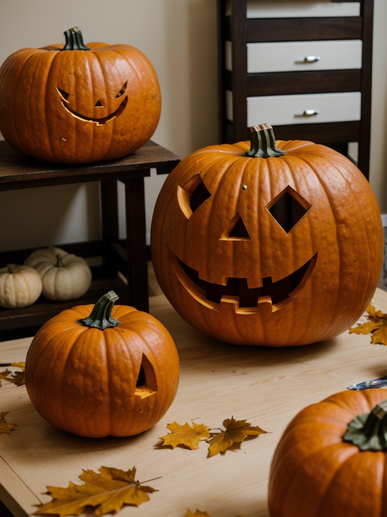 Organizing a pumpkin painting workshop where residents can showcase their artistic skills and create unique Halloween decor for their homes.