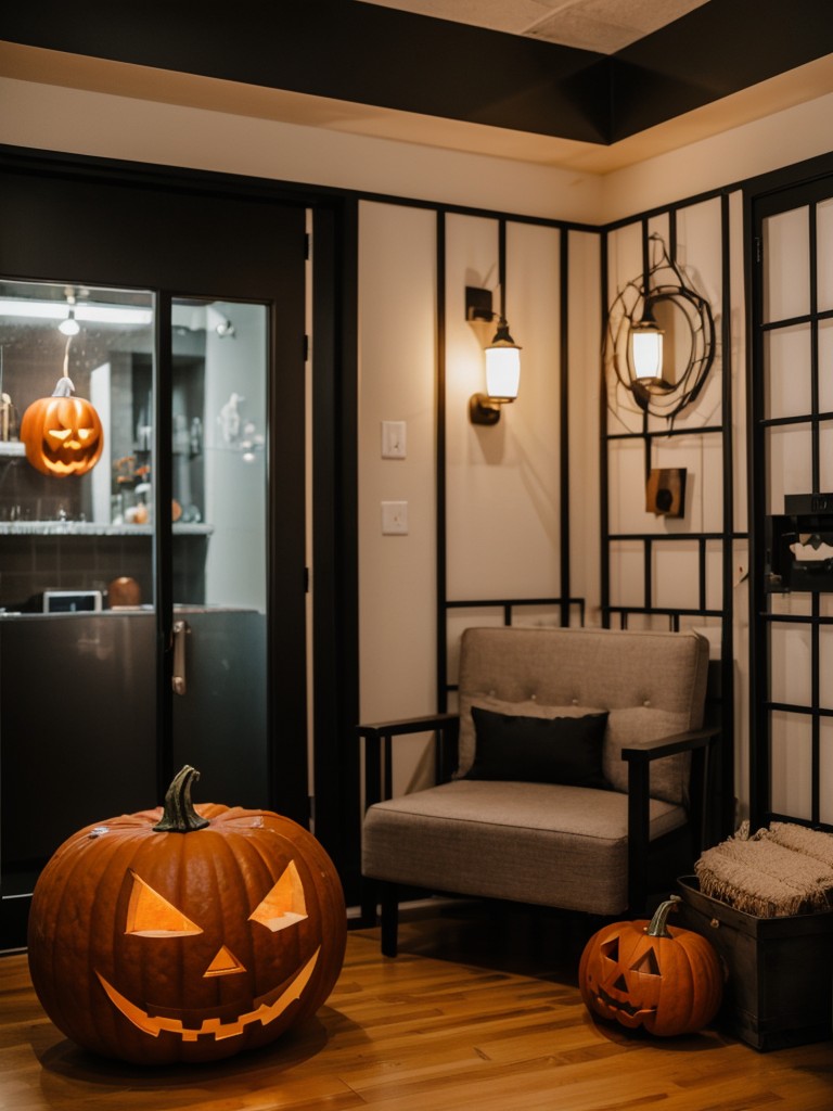 Create a Halloween-themed photobooth in the apartment's lobby or outdoor area for residents to capture memories.