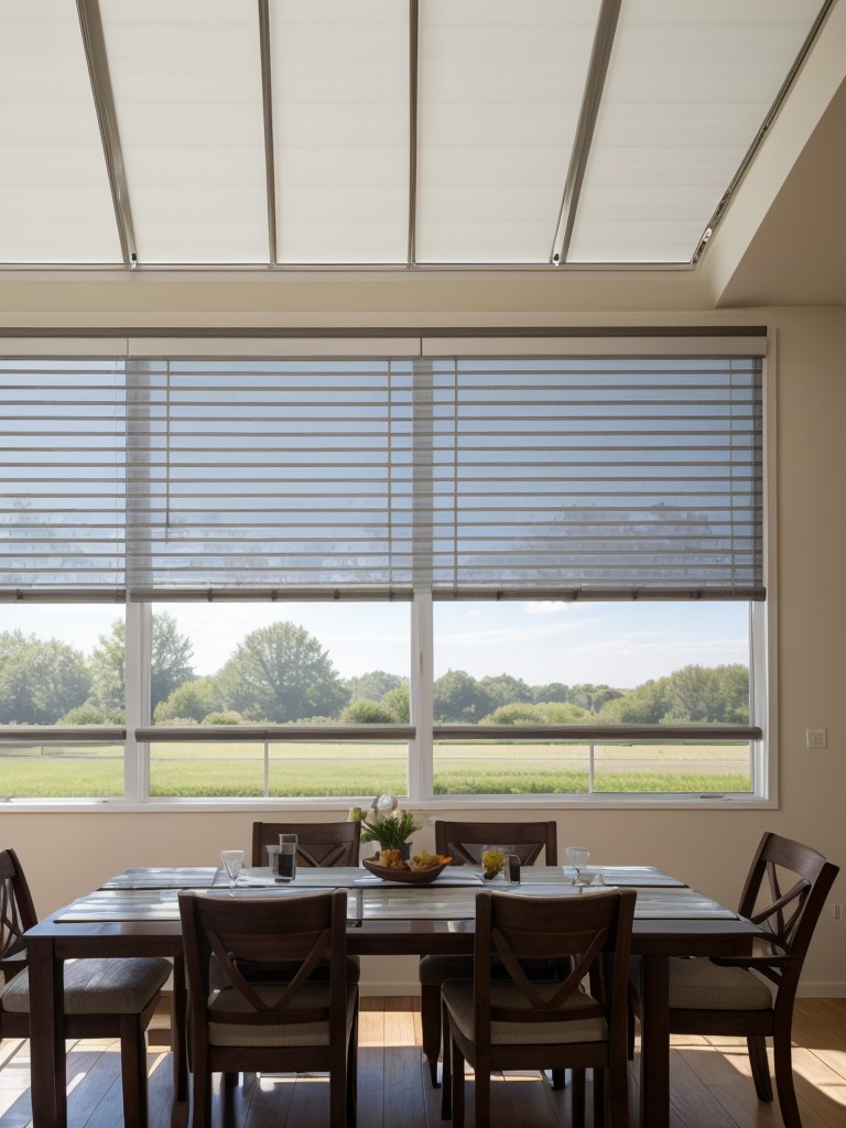 Add privacy and shade with a retractable awning or adjustable blinds.