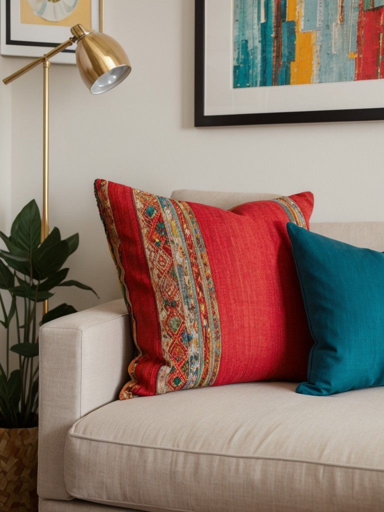 Incorporating pops of color through accent pillows, artwork, and vibrant accessories to add personality to the space.