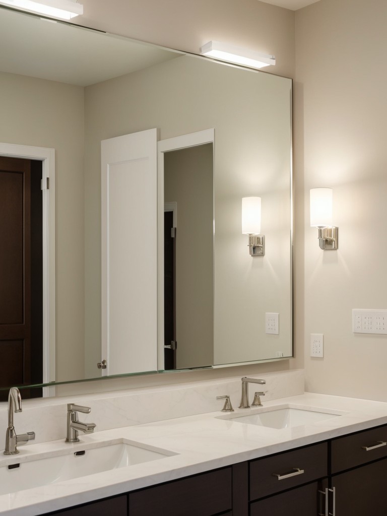 Use mirrors strategically to reflect light and create the illusion of a bigger space.