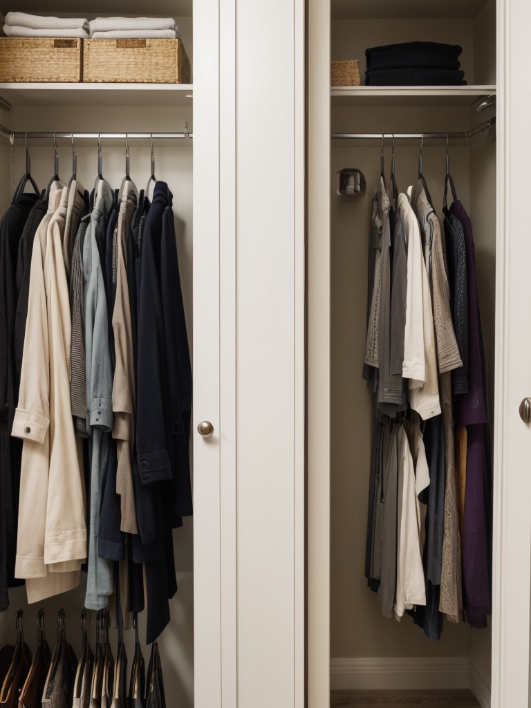 Installing multi-tiered hanging organizers in closets or cupboards to optimize vertical space.