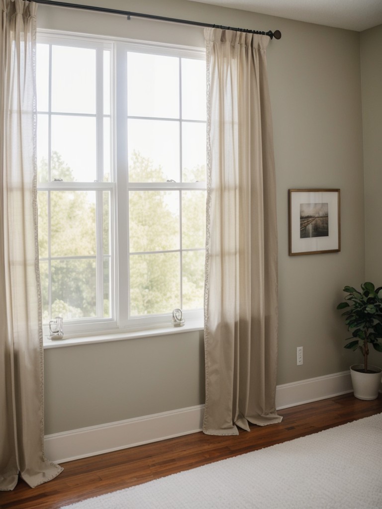 Inexpensive ways to dress up your windows, such as using affordable curtain rods and DIY curtains.