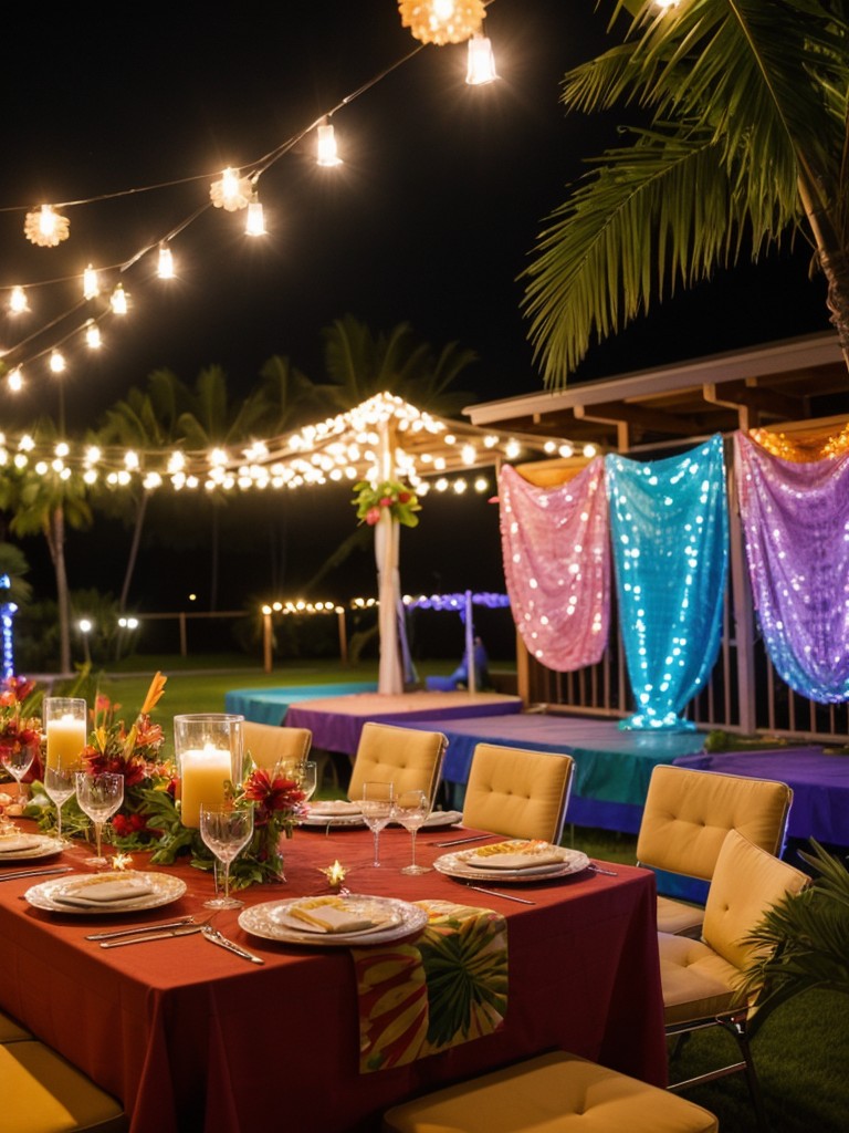 Plan a themed party, such as a Hawaiian luau or a 70s disco night, to add excitement and variety to the event.