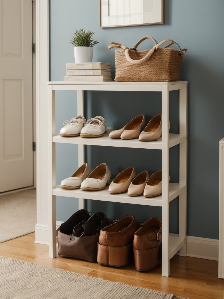 Apartment hacks: clever storage solutions for shoes, bags, and accessories.