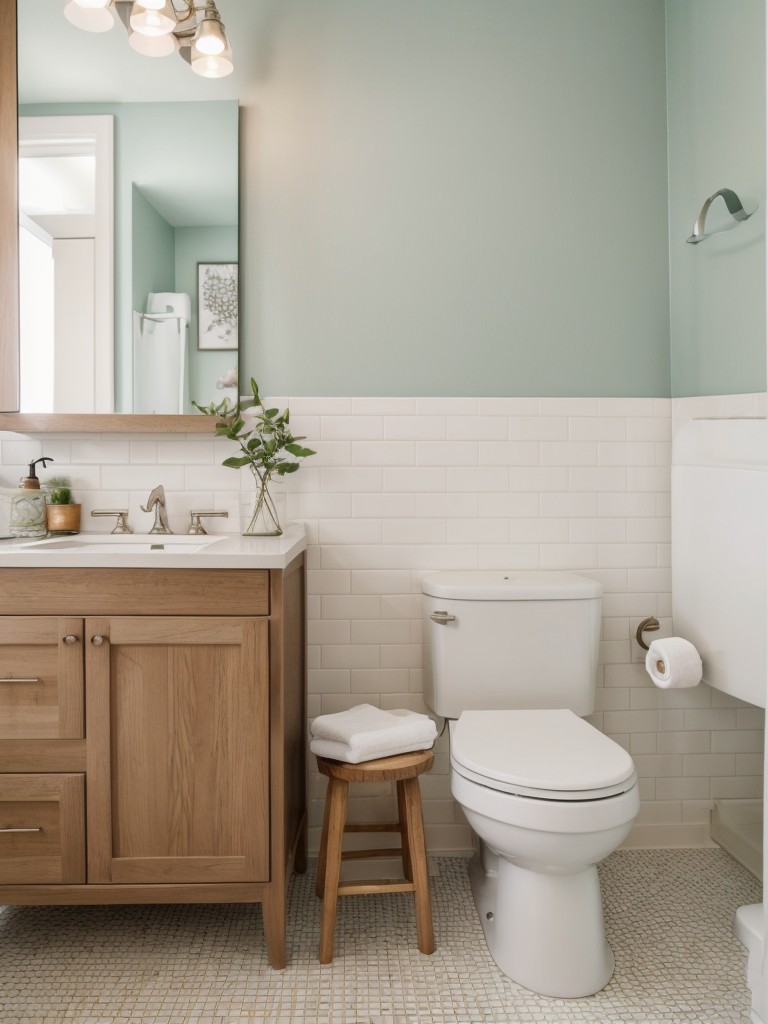 Budget-friendly ways to update your apartment's bathroom decor.