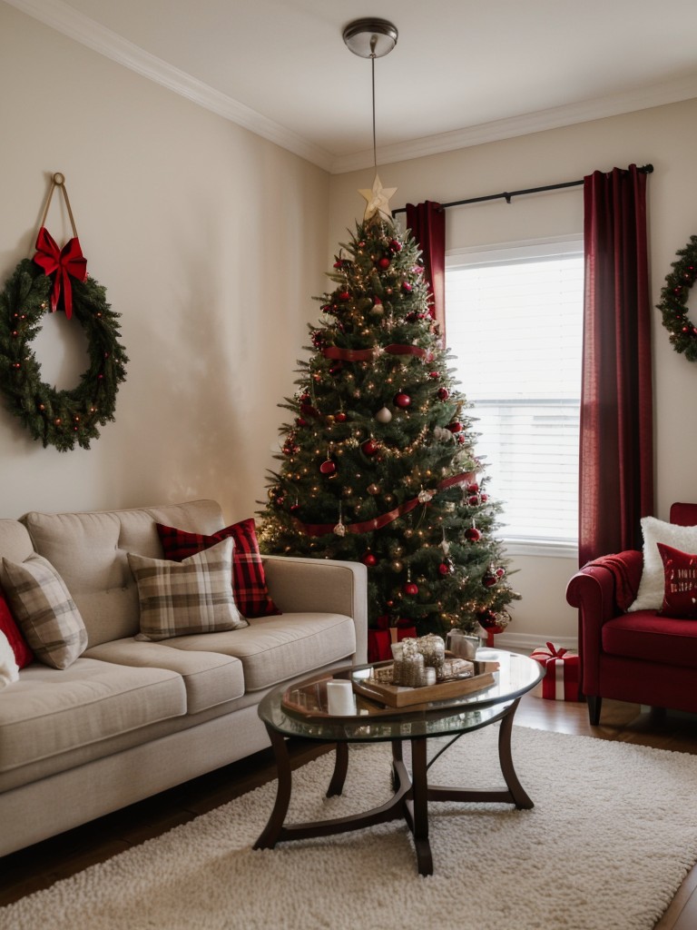 Creative ways to decorate your apartment for the holiday season.