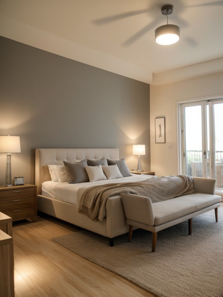 How to create a relaxing atmosphere in your apartment with lighting choices.