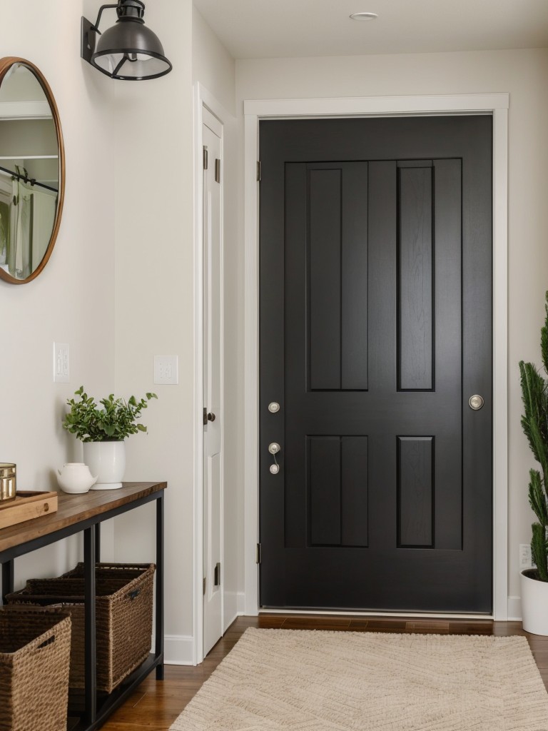 How to create a stylish and organized entryway in your apartment.