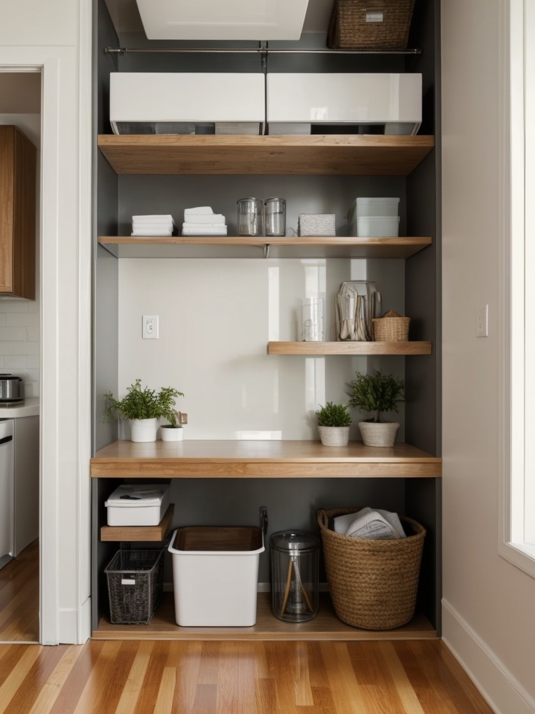 Ideas for small space organization in your apartment.