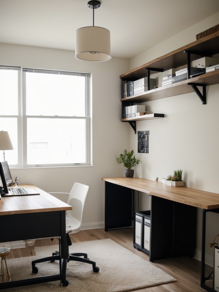 Tips for creating a functional and stylish home office in your apartment.