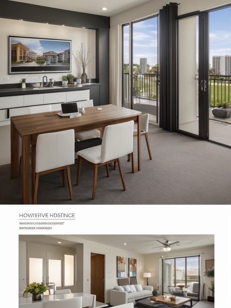 Develop creative and visually appealing marketing collateral such as brochures, flyers, and virtual tours that highlight the unique features and amenities of the apartments.