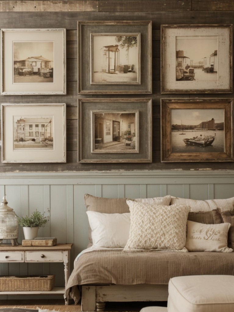 Create a shabby chic look in your apartment with weathered wood accents, vintage artwork, and a soothing neutral color scheme.