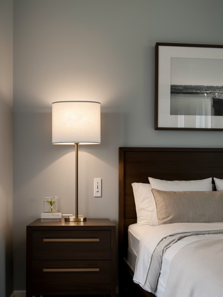Incorporate wall sconces in the bedroom for task lighting and to free up bedside table space.