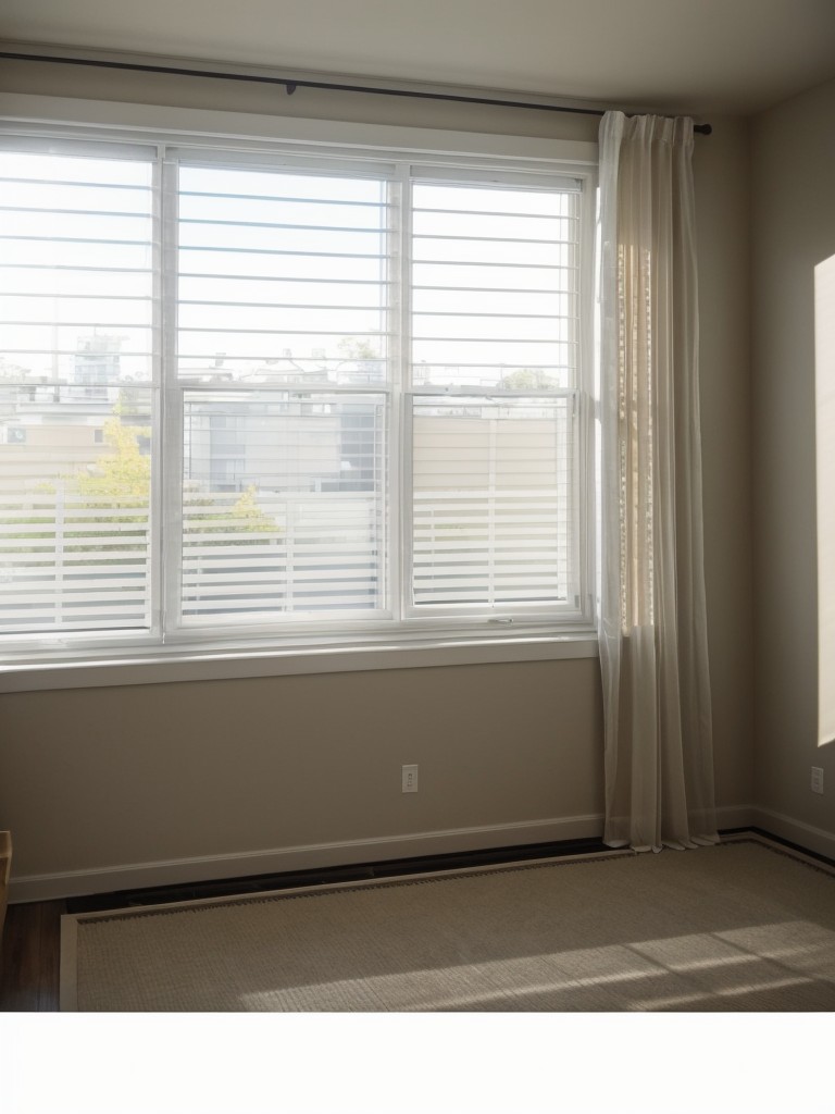 Consider using translucent or sheer window treatments to maximize natural light and provide privacy without compromising space in a small apartment.