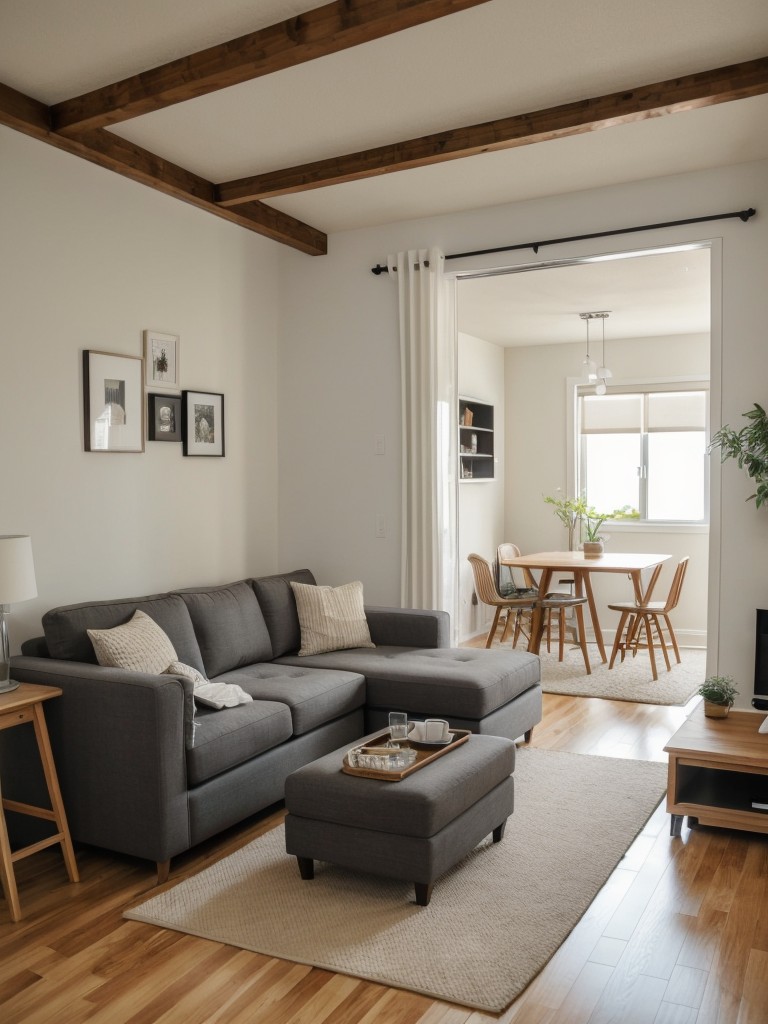 Don't be afraid to experiment with different layouts and furniture arrangements to find the perfect setup that maximizes functionality and comfort in your small living room.