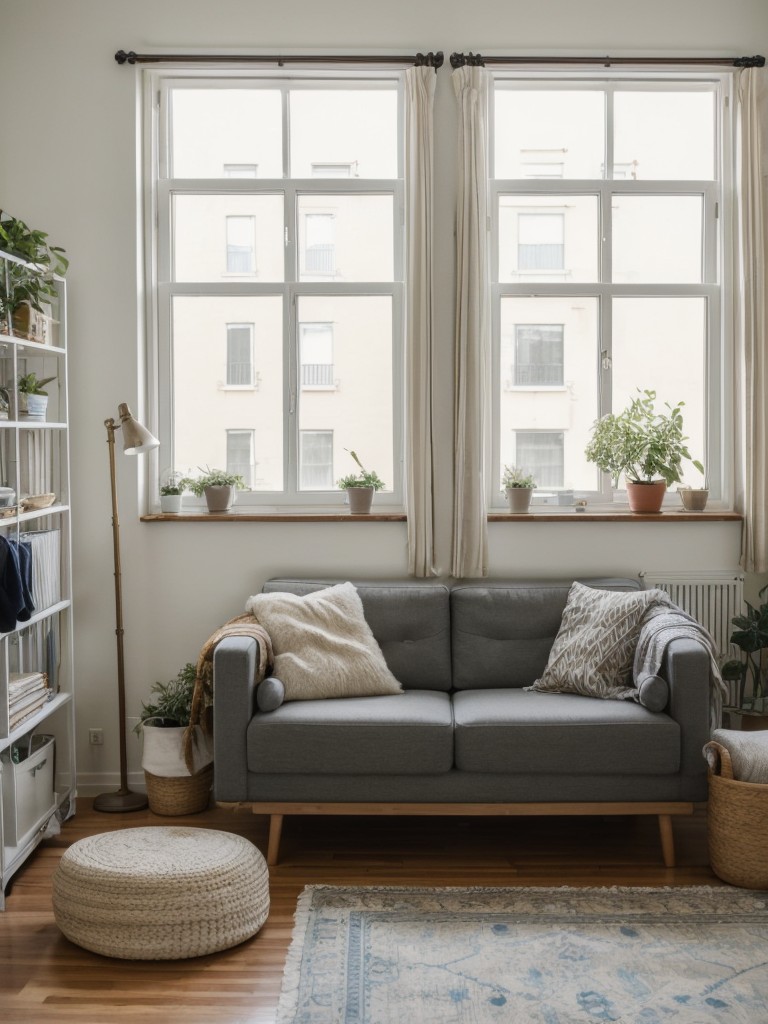 Budget-friendly apartment decor tips, incorporating secondhand finds, budget-friendly textiles, and creative storage solutions.