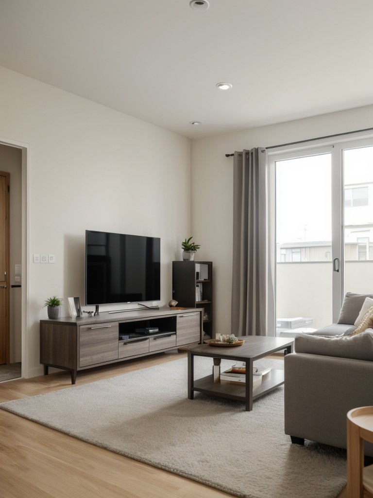 Incorporating smart home technology to streamline and enhance the functionality of a small studio apartment.