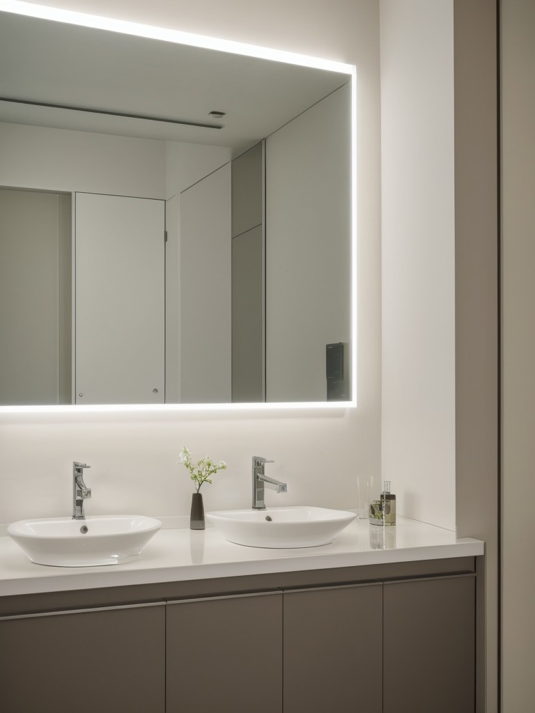 Incorporating reflective materials such as glass or mirrored surfaces to bounce light and create an illusion of larger space in small apartments.
