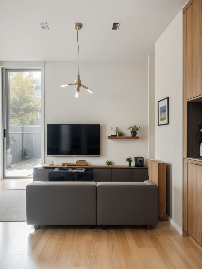 Incorporating smart home technology to optimize space and functionality in small apartments.