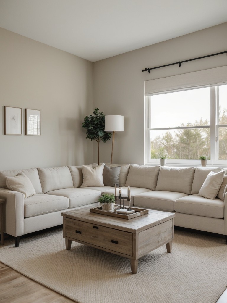 Incorporate a neutral color palette to create a sense of openness and make the space feel larger.