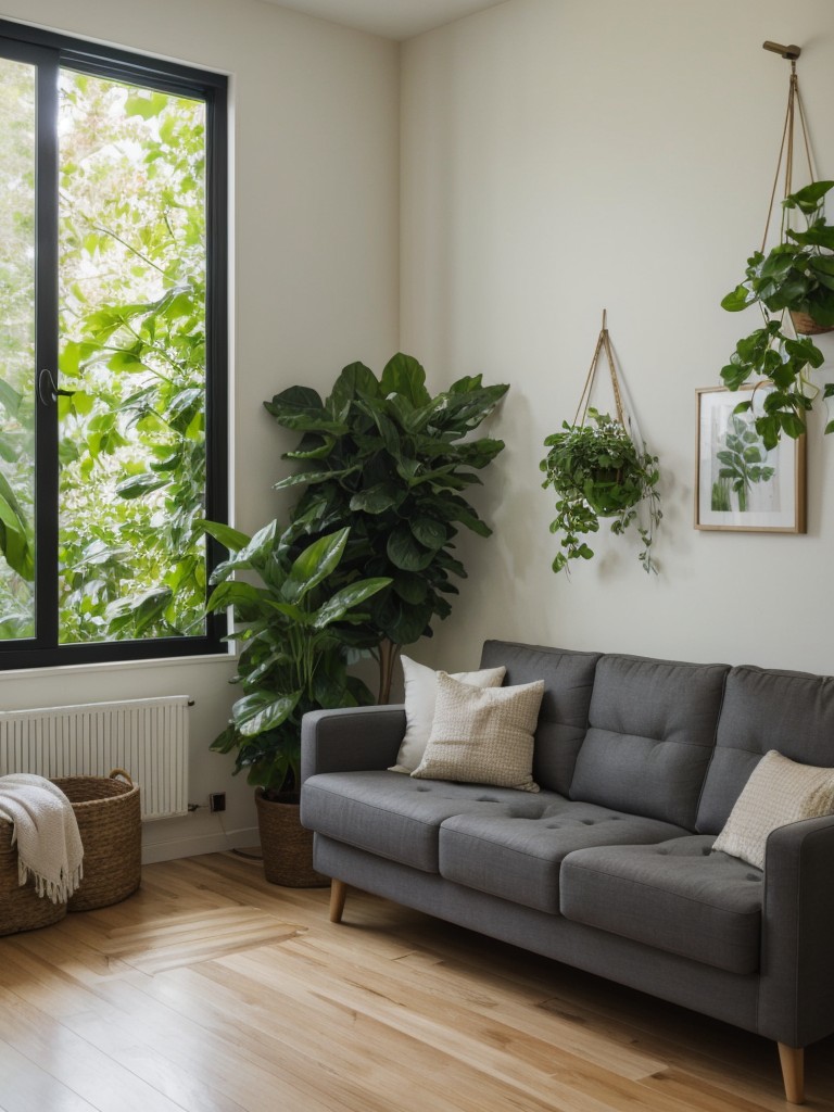 Incorporate plants and greenery to add a touch of nature and freshness to the space.