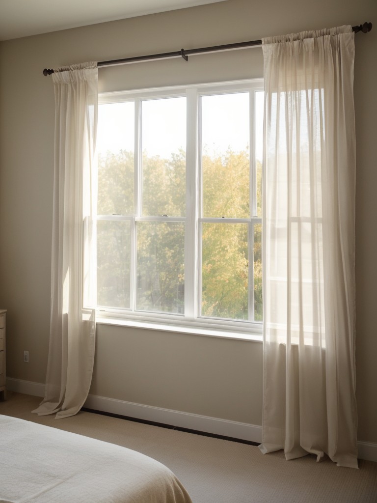 Maximize natural light by keeping windows clear of heavy curtains or using sheer fabrics for privacy.