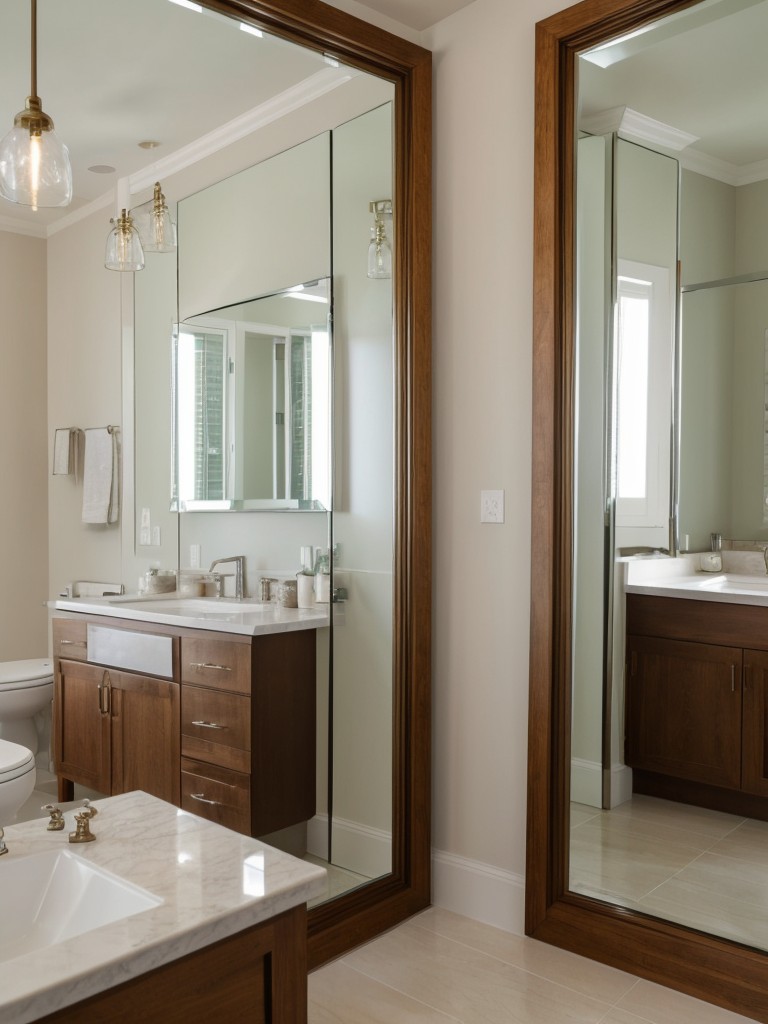 Use mirrors to reflect light and create the illusion of a bigger space.