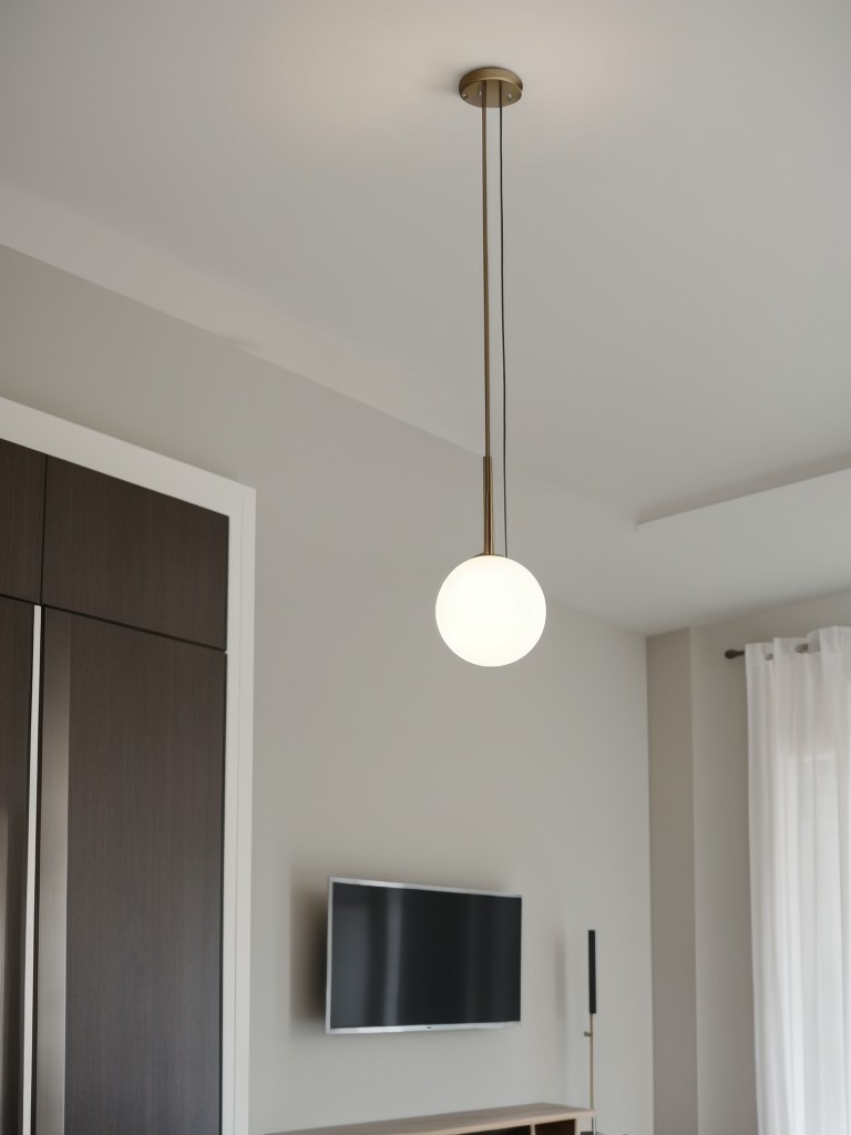 Choose statement lighting fixtures to add a stylish focal point to your minimalist space.