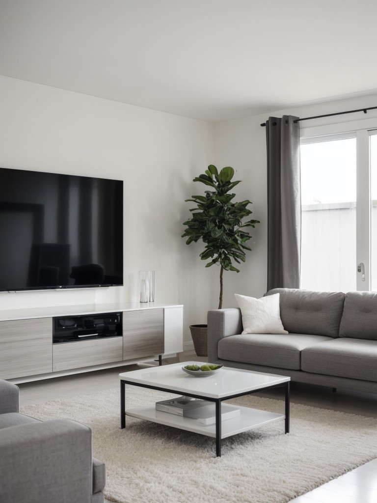 Incorporate sleek and minimal furniture pieces to create an uncluttered and contemporary look.