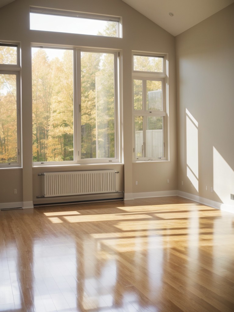 Install large, floor-to-ceiling windows to bring in natural light and create an airy atmosphere.