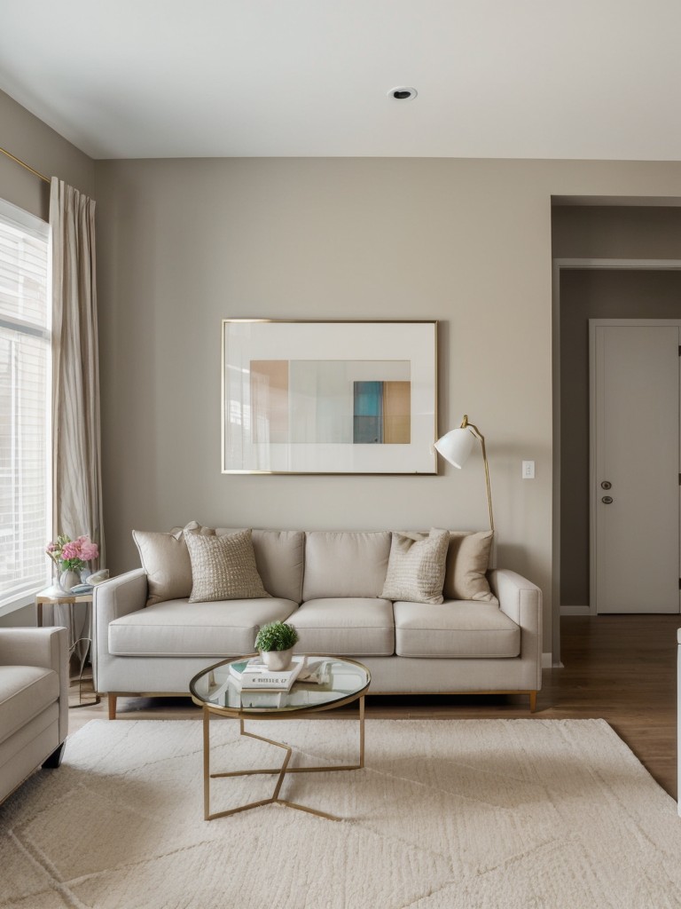 Use a neutral color scheme with pops of bold hues or metallic accents for a modern touch.